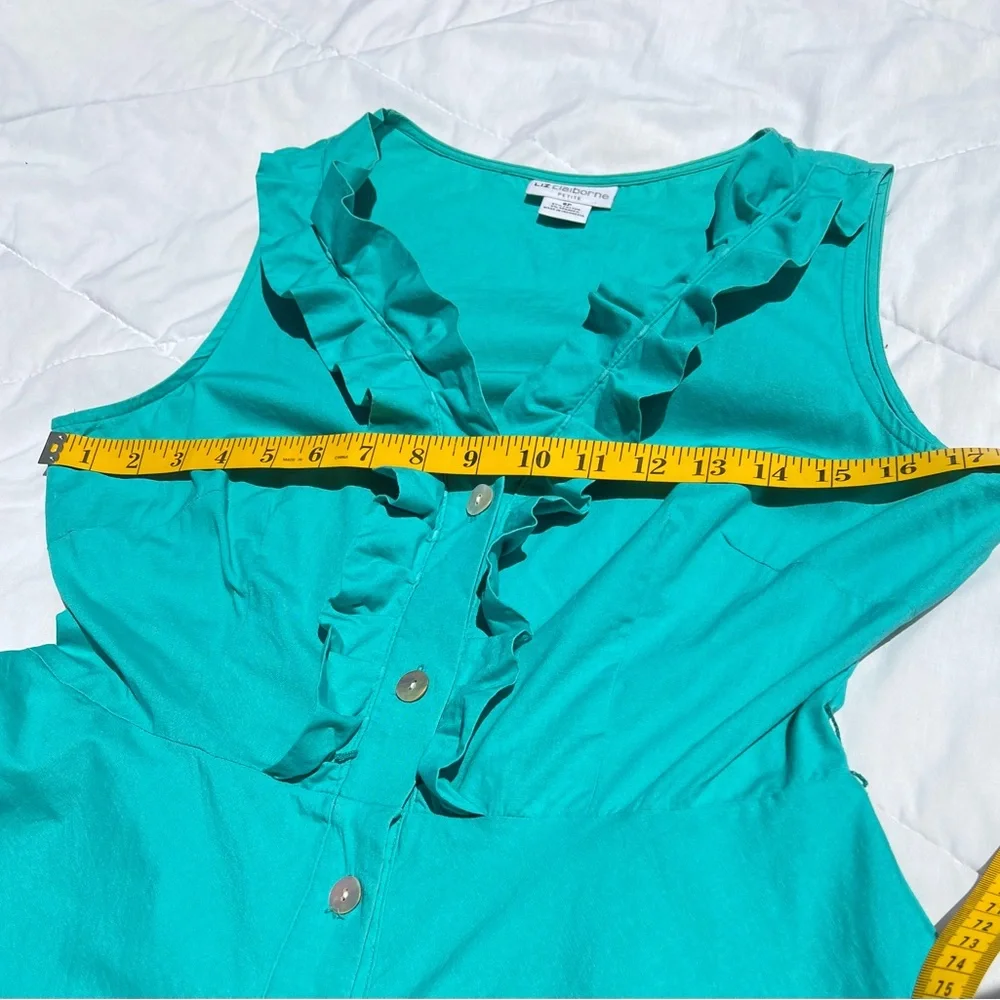 Liz Claiborne Green Sleeveless Dress - Picture 10 of 14